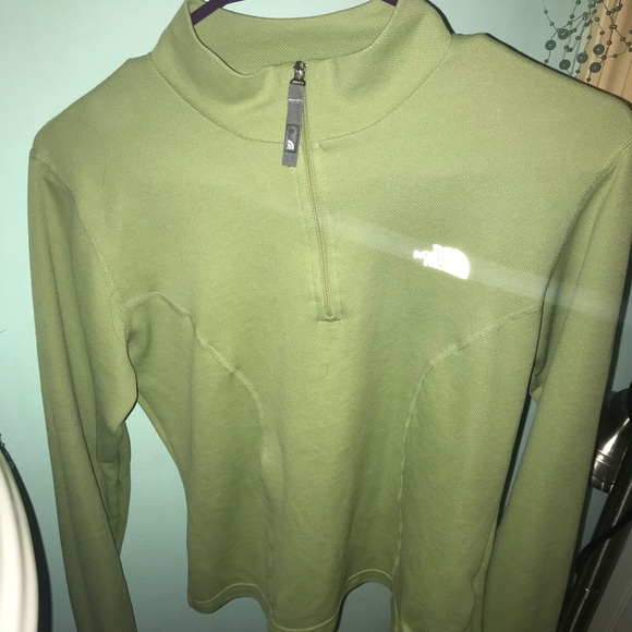 North Face Green Quarter Zip - Picture 4 of 4